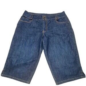 VINTAGE piper & blue Women's Size 16 Classic Capri Mid Rise Denim Designer Jeans